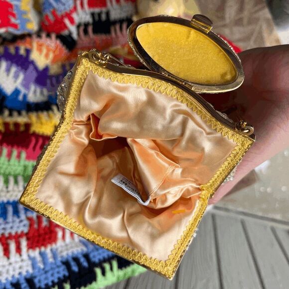 Vintage MCM Magid Evening Bag, Crystal Covered, Wide Opening - Picture 6 of 9